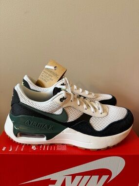 Nike Air Max System GS White Vintage Green DQ0284-115 Size 6Y